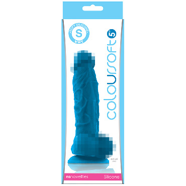 NS Novelties ColourSoft Soft Dildo 13см, голубой — фото 1