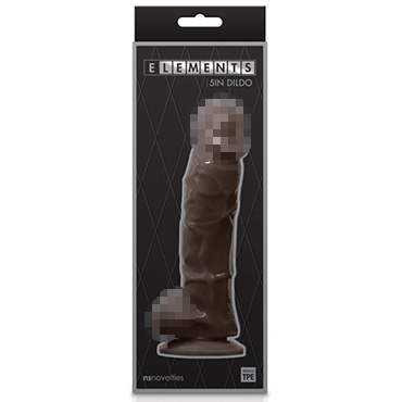 NS Novelties Elements Inch Dildo 13см, коричневый — фото 1