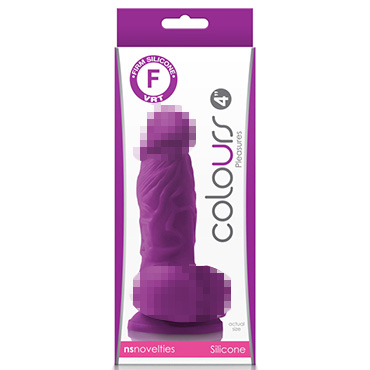 NS Novelties Colours Pleasures Dildo 10см, фиолетовый — фото 1