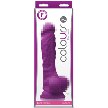 NS Novelties Colours Pleasures Dildo 18см, фиолетовый — фото 1