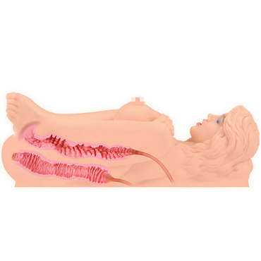 Kokos Victoria DL, телесный, Кукла-мастурбатор с вагиной, анусом и двойным слоем материала и другие товары Kokos с фото