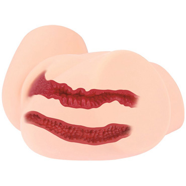 Kokos Samanda DL, телесный - Кукла-мастурбатор с вагиной, анусом и двойным слоем материала - купить в секс шопе