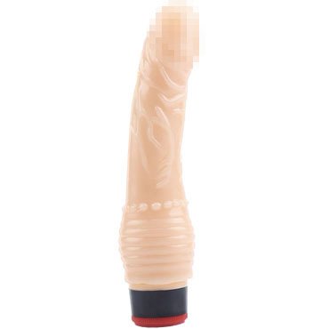 CNT 7.6'' Vibrating Dildo, телесный, Вибратор реалистичный