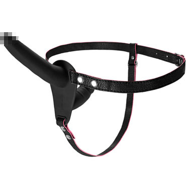 Toyfa Black&Red Double Strap-On, черный