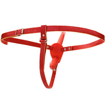 Toyfa Black&Red Double Strap-On, красный - фото, отзывы
