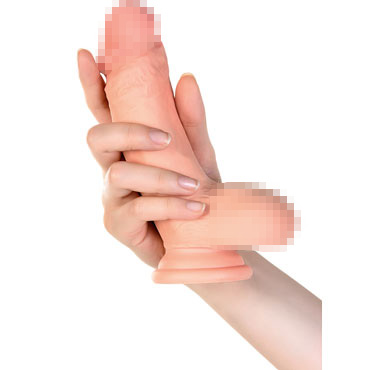 Toyfa RealStick Elite Gerard, телесный, Реалистичный вибратор с пультом ДУ на присоске и другие товары ToyFa с фото