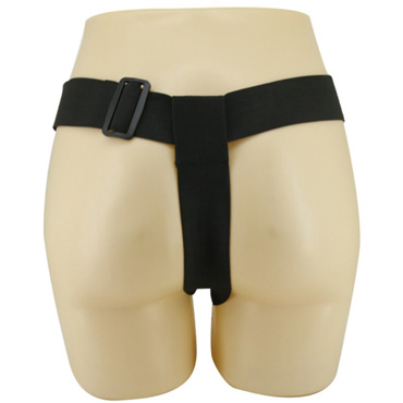 Baile Ultra Les Dildo 5,9", черный, Страпон с трусиками-креплением и другие товары Baile с фото