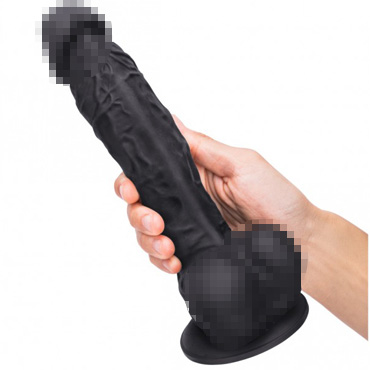 Pink Vibe Реалистичный дилдо с мошонкой 8", черный - фото, отзывы