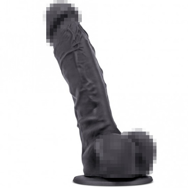 Pink Vibe Реалистичный дилдо с мошонкой 8", черный