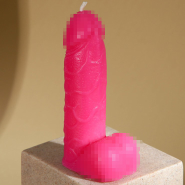 Свеча интерьерная "Анатомия", розовая