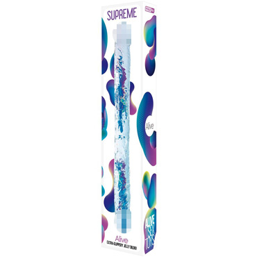 Двусторонний фаллоимитатор Supreme Jelly Dildo прозрачный — фото 1