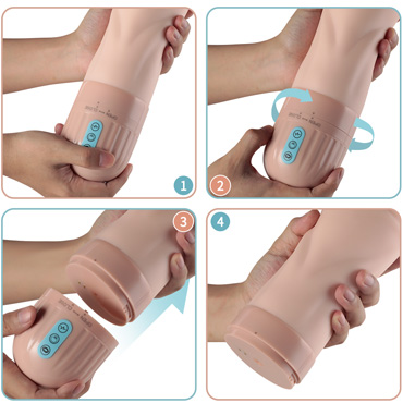 XISE Мастурбатор-вагина Beata - С функциями всасывания и вибрации - купить в секс шопе