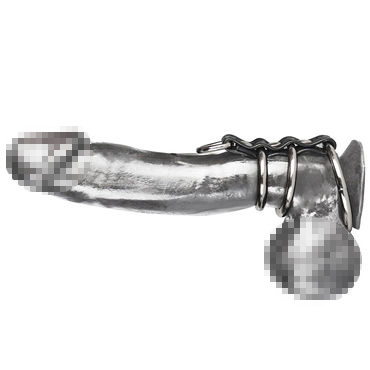 Blue Line Ring Gates Of Hell - Хомут из трех металлических колец - купить в секс шопе