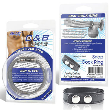 Blue Line Snap Cock Ring - фото, отзывы