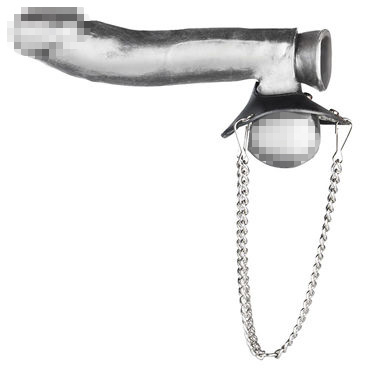 Blue Line Parachute Ball Stretcher - Утяжка для мошонки с металлическими цепочками - купить в секс шопе