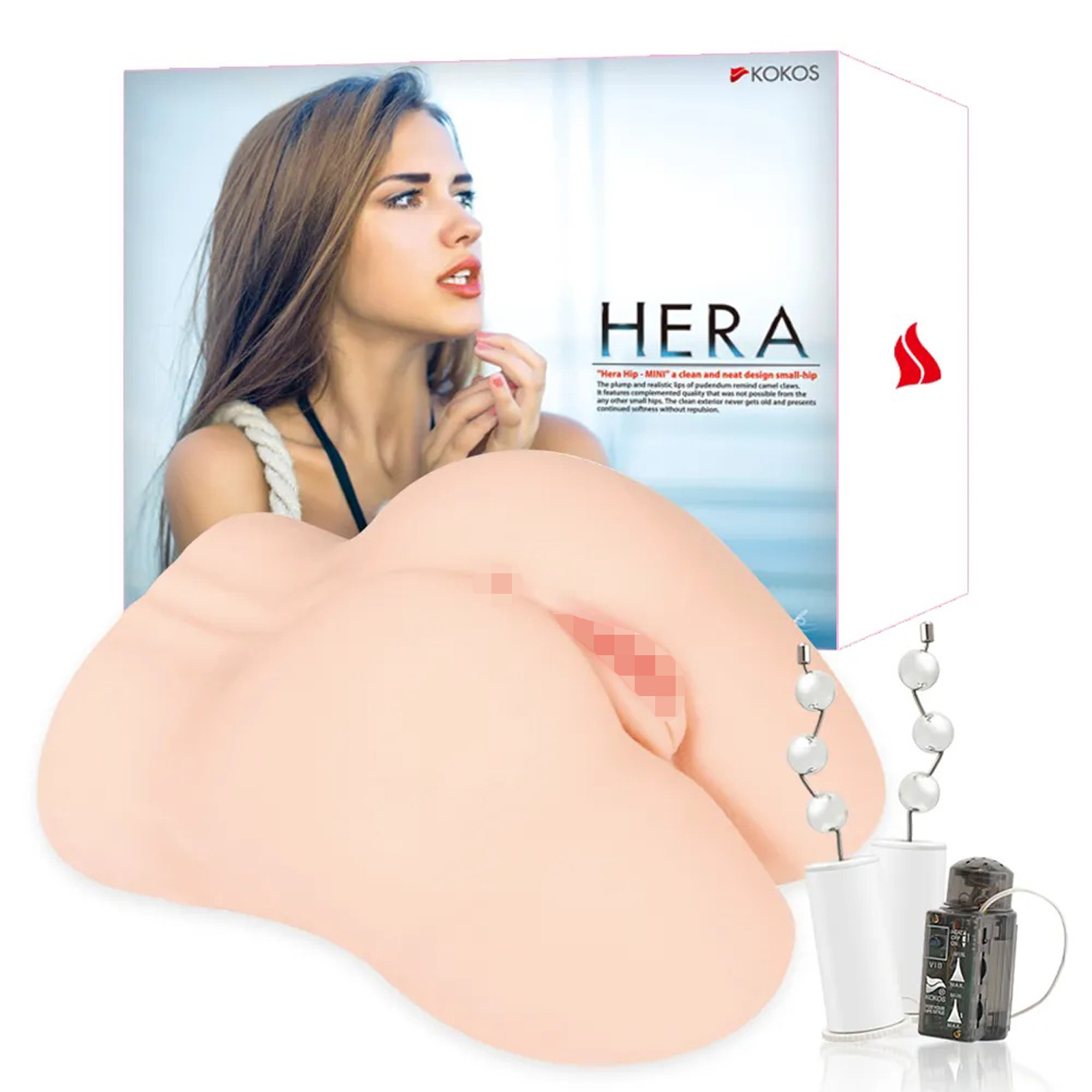 Kokos Hera Real Hip vibro, телесный — фото 1