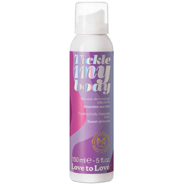 Массажная хрустящая пенка Love to Love TICKLE MY BODY, сладкий миндаль, 150 мл