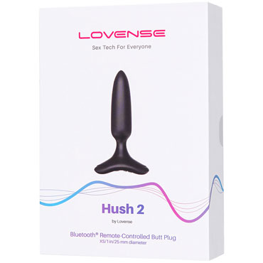 Lovense Hush 2 XS, черная - подробные фото в секс шопе Condom-Shop