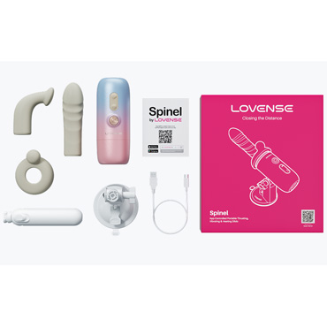Компактная секс-машина Lovense Spinel - С возвратно-поступательными движениями, вибрацией и подогревом - купить в секс шопе