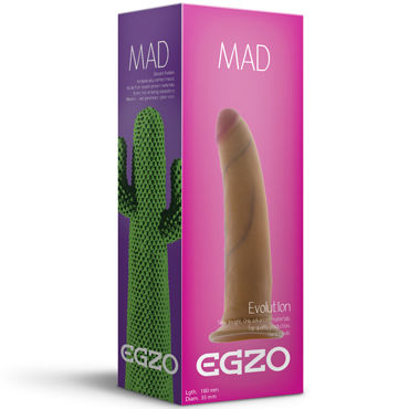 Egzo Cactus D001, телесный, Фаллоимитатор на присоске
