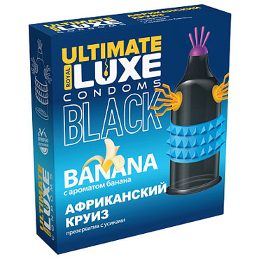 Презервативы Luxe BLACK ULTIMATE Африканский Круиз (Банан)