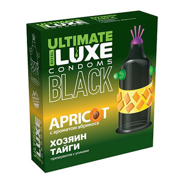Презервативы Luxe BLACK ULTIMATE Хозяин Тайги (Абрикос)