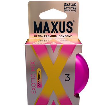 Maxus Exotic Mix, 3 шт, Презервативы ароматизированные