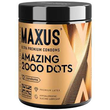 MAXUS Презервативы Amazing, точечные, 12 шт