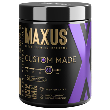 Презервативы MAXUS Custom Made 60, 15 шт