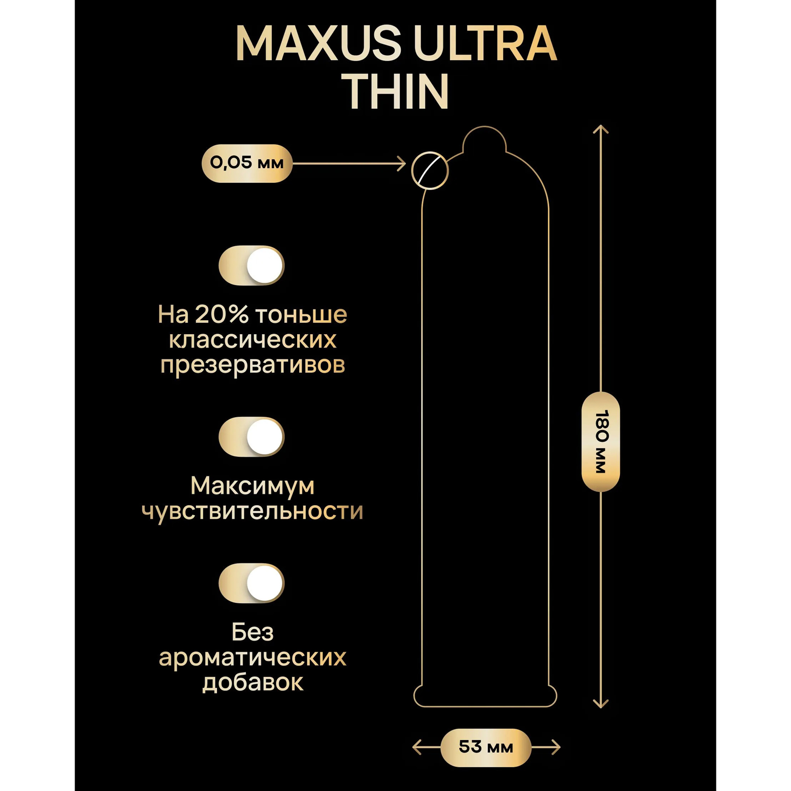Презервативы MAXUS Ultra-Thin XL, 15 шт — фото 2