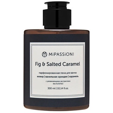 Парфюмированная пена для ванны MiPASSiON Caramel & Figs, 300 мл