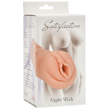 Lola Toys Satisfaction Night Wish - Реалистичная вагина-мастурбатор с рельефным тоннелем - купить в секс шопе