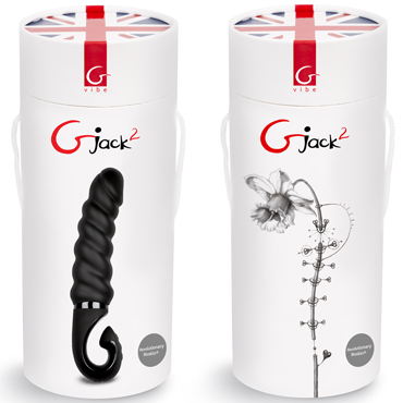 Gvibe Gjack 2, черный - Витой вибратор анатомической формы - купить в секс шопе