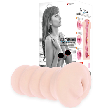 Kokos Gloria, телесный, Мастурбатор вагина с двойным слоем материала