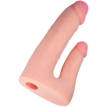 Toyfa RealStick Elite Strap On, телесная - Насадка для двойного проникновения - купить в секс шопе