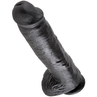 Pipedream King Cock With Balls 30 см, черный - фото, отзывы