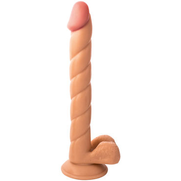 ToyFa RealStick Nude 31,5 см, телесный, Фаллоимитатор реалистичный на присоске