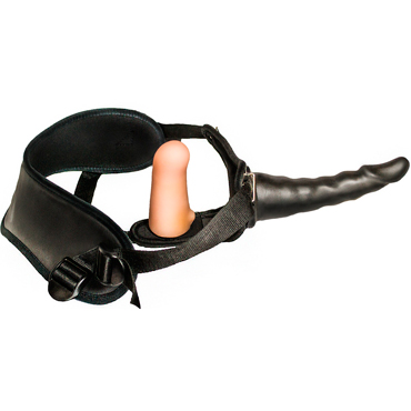 Биоклон Woman Strap 6,5", черный - Женский пояс с насадками - купить в секс шопе