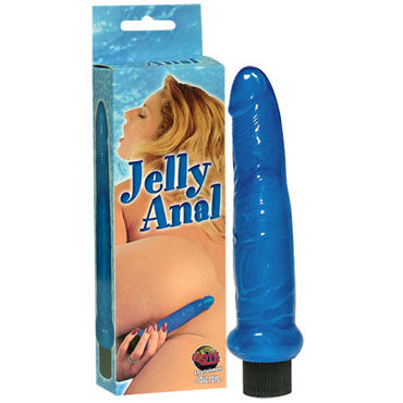 Jelly Anal вибратор синий, Гибкий и упругий