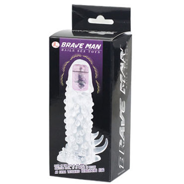 Baile Brave Man Making Love Vibration - Вибронасадка на пенис - купить в секс шопе