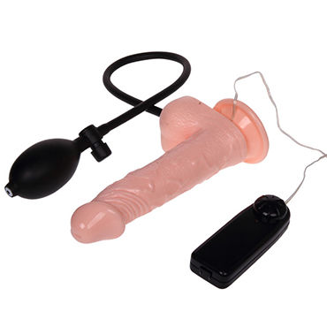 Baile Inflatable Realistic Cock - Вибратор-реалистик, увеличивающийся в размере - купить в секс шопе