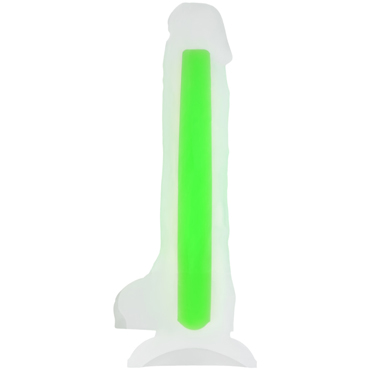 Toyfa Beyond Dick Glow, прозрачно-зеленый - фото, отзывы