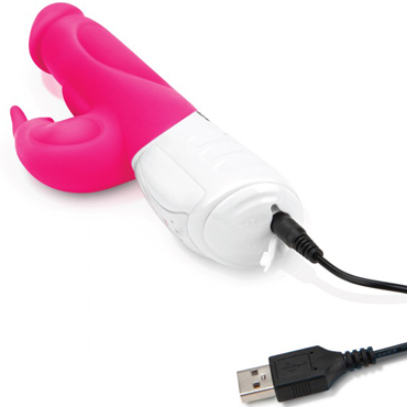 Rabbit Essentials Realistic Rabbit Vibrator, розовый - Реалистичный вибратор-кролик - купить в секс шопе