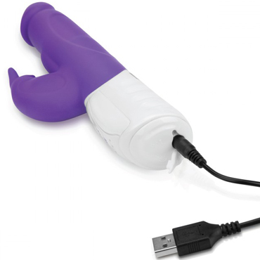 Rabbit Essentials Realistic Rabbit Vibrator, фиолетовый - Реалистичный вибратор-кролик - купить в секс шопе