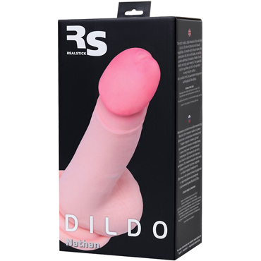 Toyfa RealStick Elite Dildo Nathan, телесный - подробные фото в секс шопе Condom-Shop