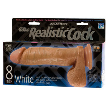Новинка раздела Секс игрушки - Doc Johnson Realistic Cock 20,5 см, телесный