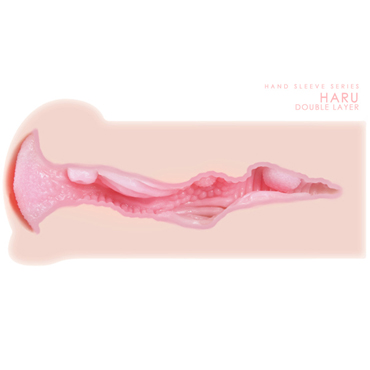 Kokos Haru DL, телесный - Мастурбатор вагина с двойным слоем материала - купить в секс шопе
