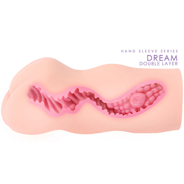 Kokos Dream, телесный - Мастурбатор-вагина с двойным слоем материала - купить в секс шопе