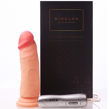 Bioclon Premium Реалистичный вибратор 18 см, телесный, С креплением в виде присоски