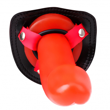 Chisa Hot Storm Thumper Strap-on, красный - Страпон с реалистичной изогнутой насадкой - купить в секс шопе